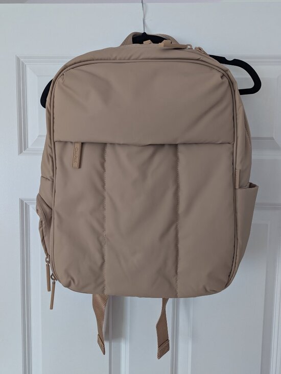 Luka 15 inch Laptop Backpack in Latte